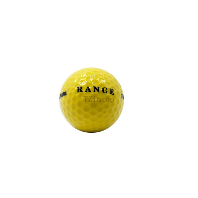 Hochwertige, individuell mit Logo bedruckte, langlebige 2-teilige Surlyn Driving Range-Golfbälle mit Streifen-Golfball