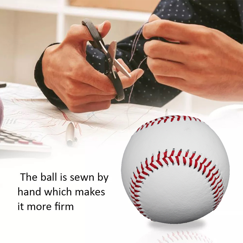 Hochwertiger, langlebiger Baseball aus Rindsleder mit individuellem Logo und 15 % Wollanteil für Teenager-Übungen und Spiele
