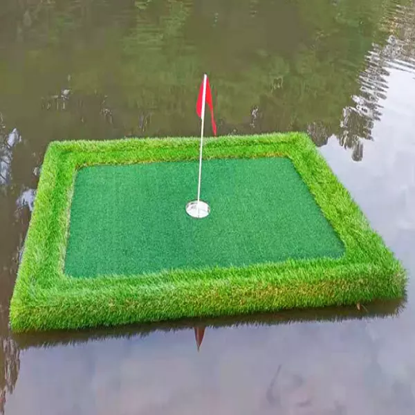 Hochwertige Wasser-Golf-Putting-Übungsmatte, Freizeitaktivitäten im Freien, Golf-Percussion-Matte, schwimmende Obst-Ridge-Matte