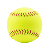 Offizielle Größe und Gewicht: 4Fans-Softball aus grünem PVC-Kunstleder mit Kork-Mitte und Logo-Aufdruck