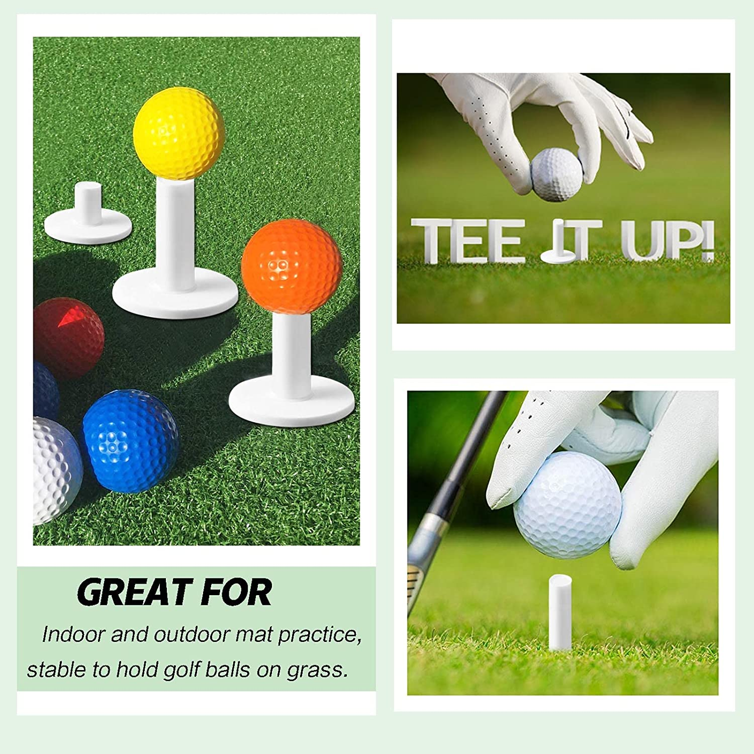 Kundenspezifische Golf-Tees Fabrik-Direktverkauf von Golf-Gummi-Tees für die Driving Range