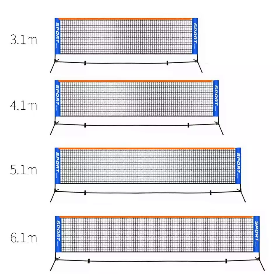 Langlebiges, verstellbares, tragbares Tennisnetz für den Innen- und Außenbereich, Strand, Auffahrt, gute Qualität, individuelle Größe