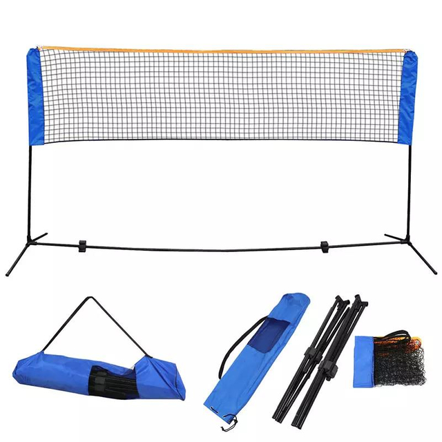 Tragbares und langlebiges, höhenverstellbares, tragbares und langlebiges Badmintonnetz für Wettbewerbs- und Multisportarten mit schneller Montage